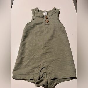 Modern Moments Sage Green Tank Romper Size 12 Months